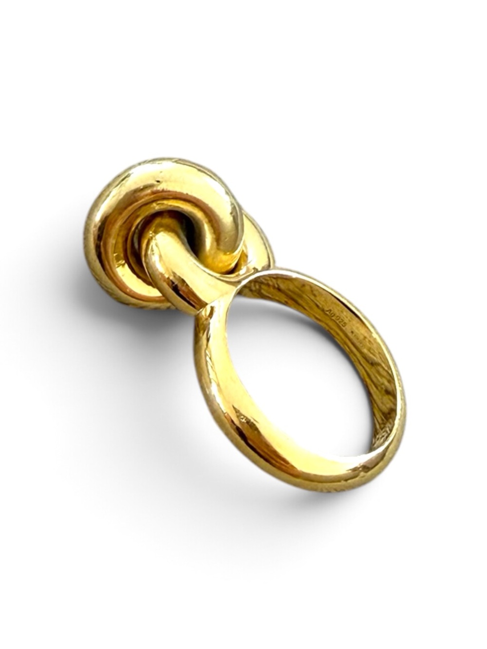LOEWE Yellow Gold Plated Donut Link Ring - Picture 2 of 8